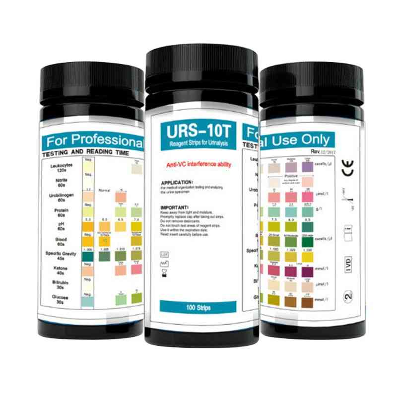 Urs-10t 100strips Urinalysis Reagent Test Paper