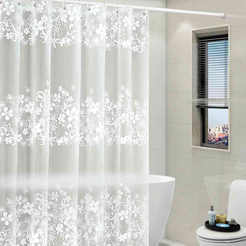 Flower Bath Curtain, Waterproof Shower Curtains
