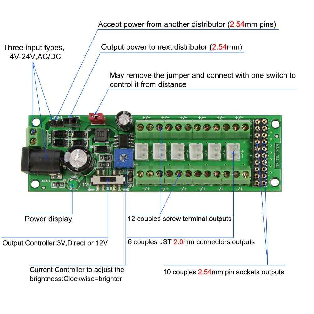 Power Distribution Board Self-adapt Distributor