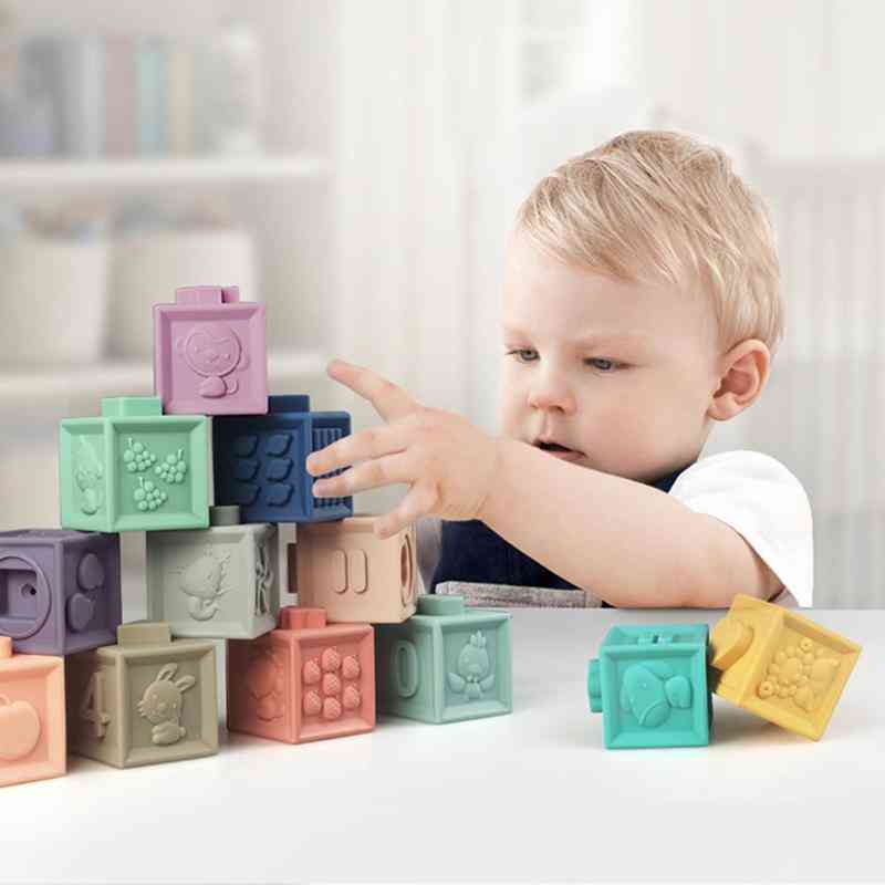 D Touch Hand Soft Balls Grasp Toy Kids Building Blocks