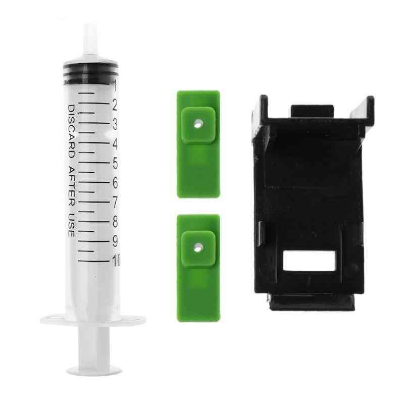 Ink Refill Cartridge Clip+ Rubber Pads + Syringe Tool Kit..