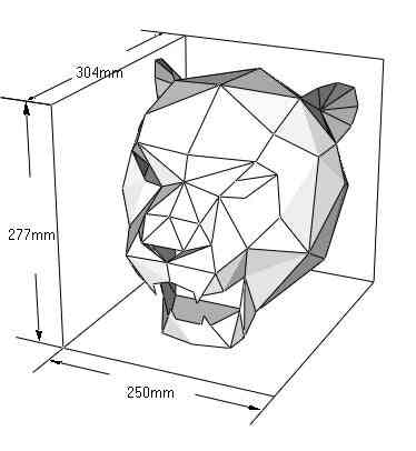 Cosplay Paper Craft Model Mask