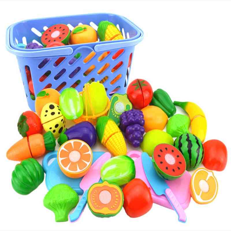 Cutting Fruits Vegetables Pretend Play Kids Kitchen