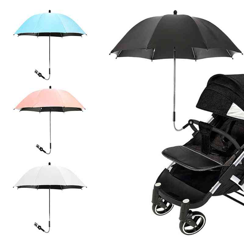Universal Baby Stroller Folding Umbrella Sun Rain Protection Umbrella