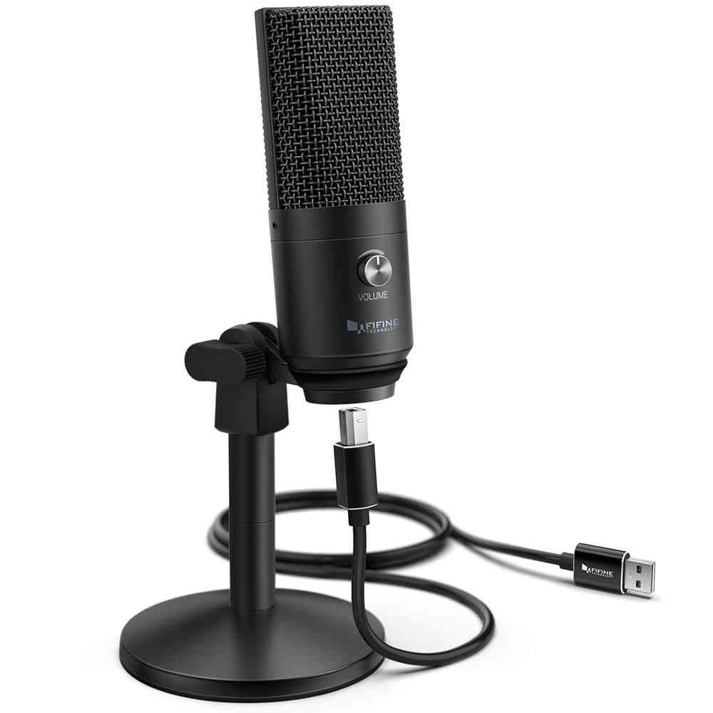 Usb -mikrofon för bärbara datorer och datorer för inspelning