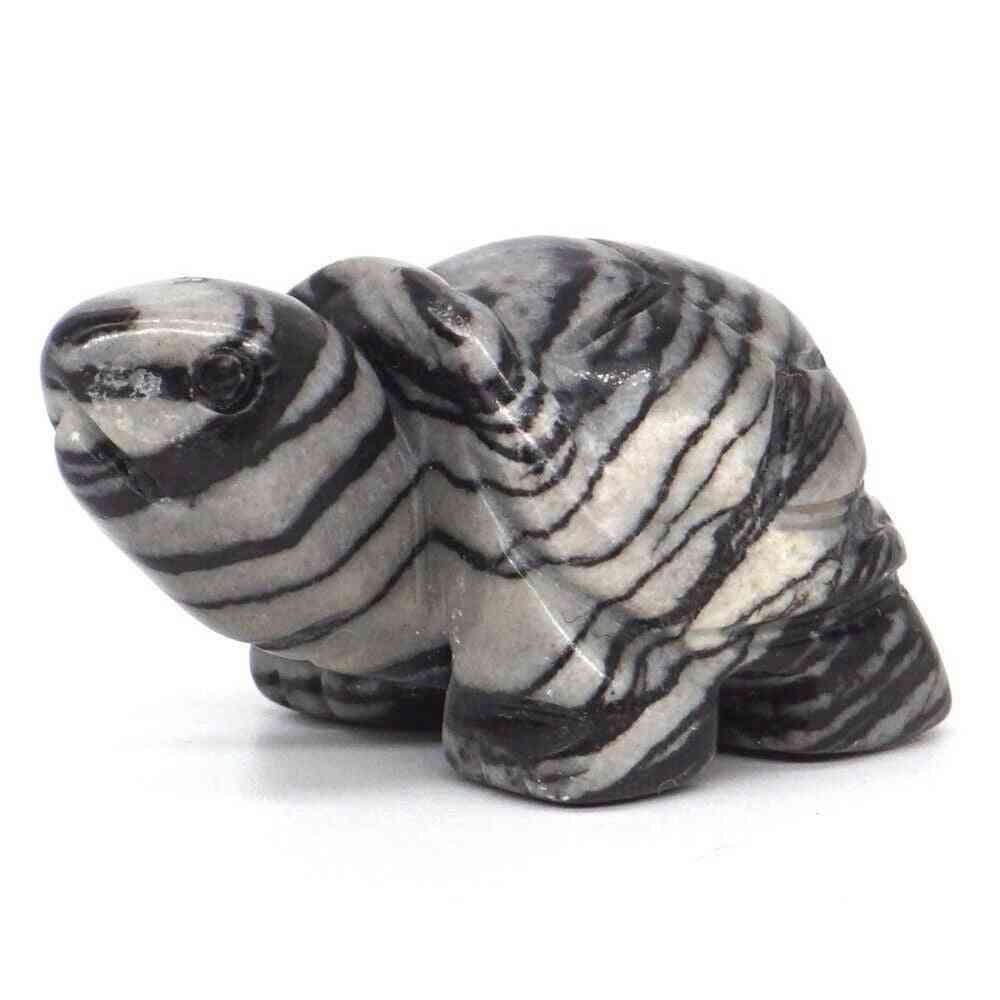 Tortoise Statue Natural Gemstone Carving Healing Crystal Animals Figurines