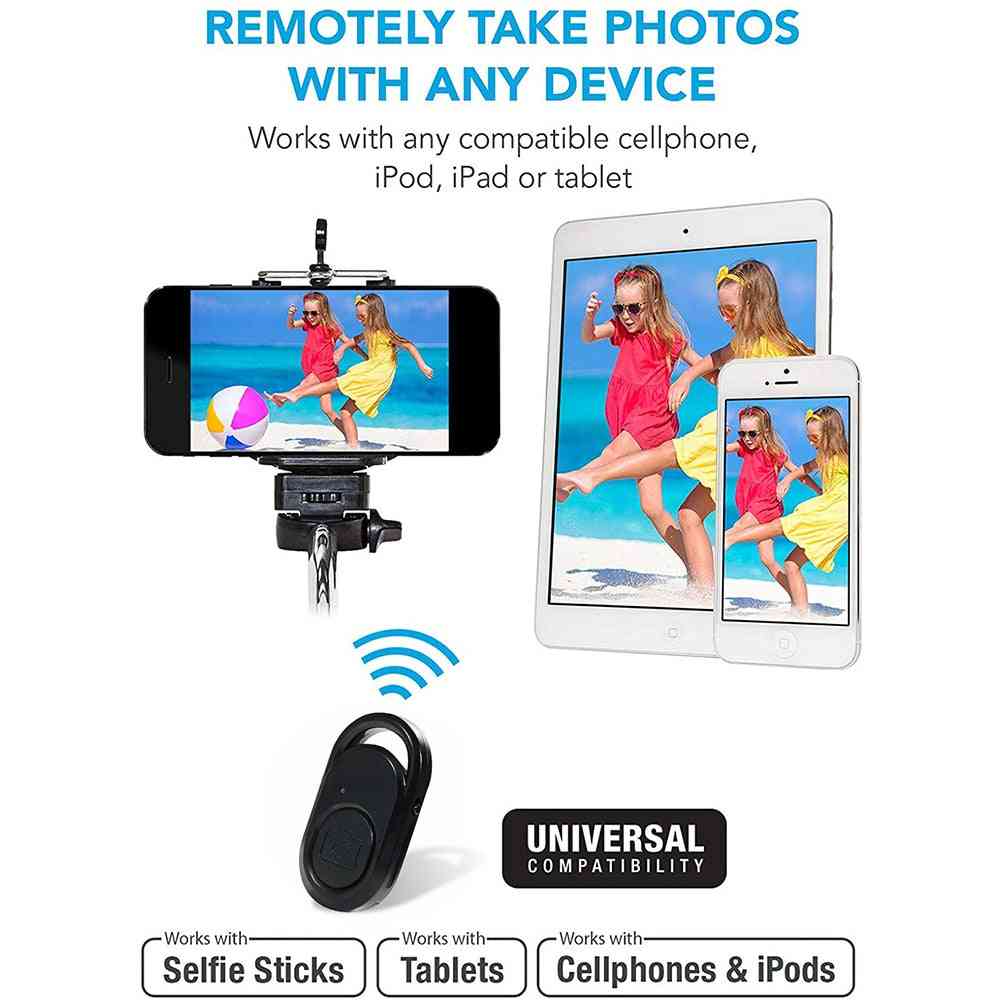 Bluetooth- Wireless Remote Control Shutter, Self-timer Control, Camera Phone Tripod