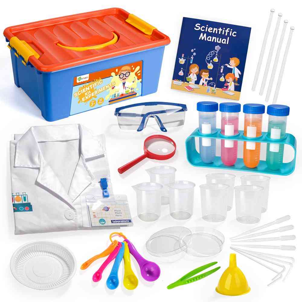 Science Experiment- Pretend Play Kit With Lab Coat, Laboratory Set