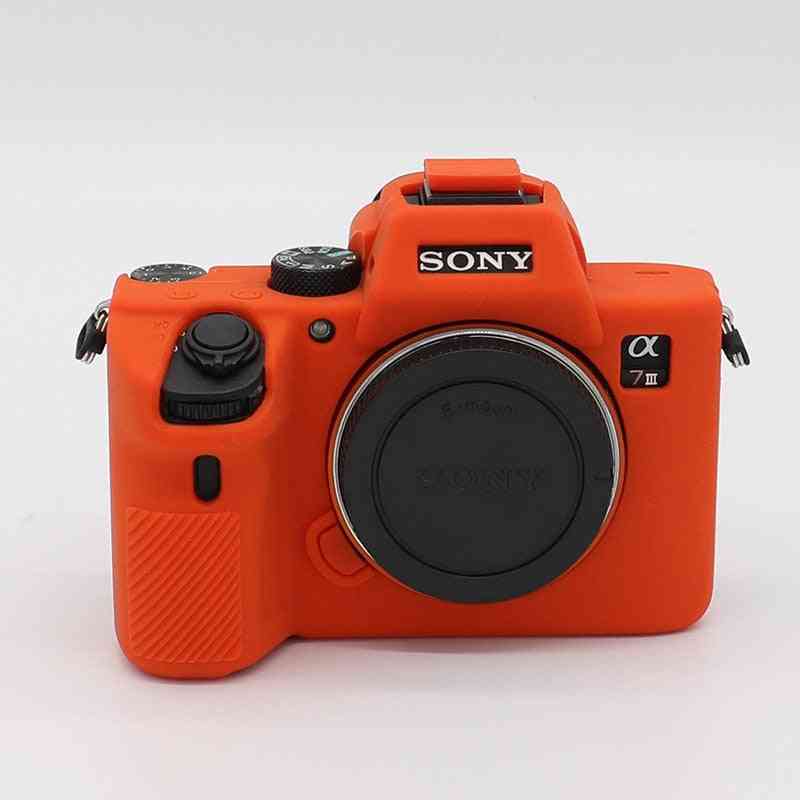 Silicone Armor Skin Case Cover Camera Bag For Sony