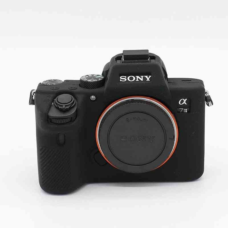 Silicone Armor Skin Case Cover Camera Bag For Sony