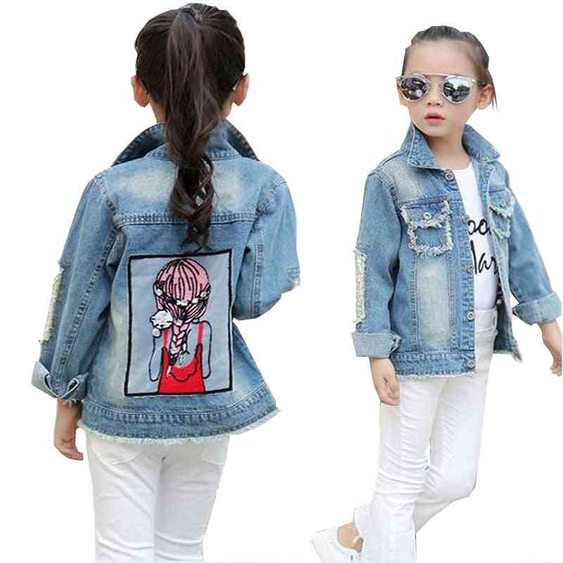 Children Cotton Denim Jacket Baby Girl Outerwear