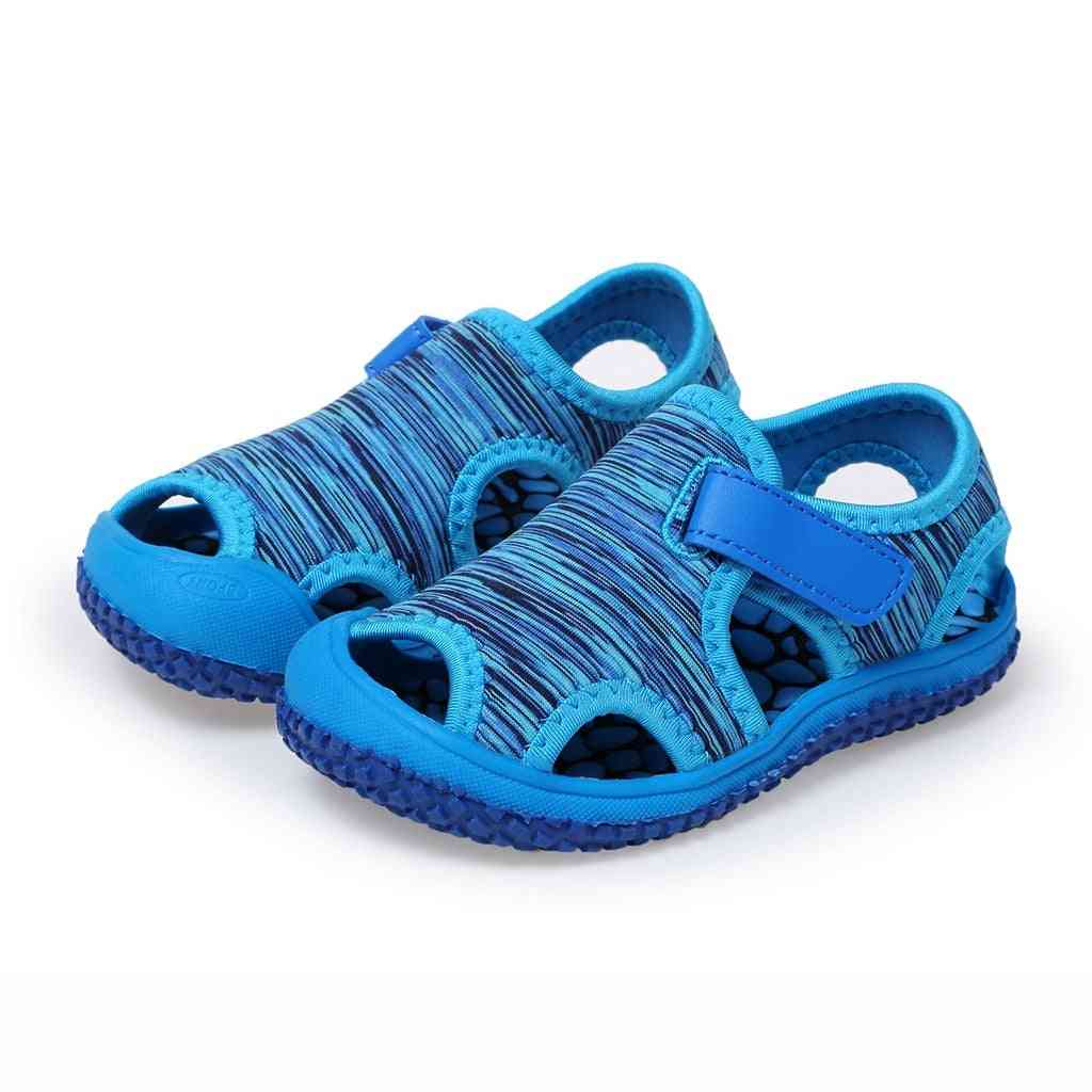 Kids Baby Non-slip Outdoor Sneakers Soft Sole Hook Beach Sandals