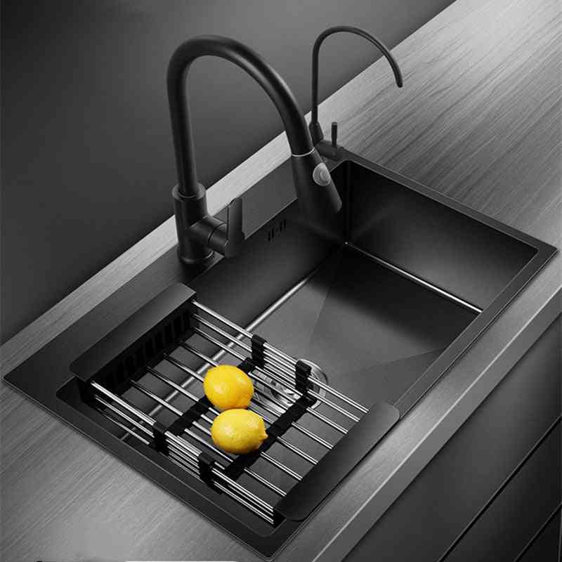 Stainless Steel Black Kitchen Sinks Above Counter Sink Kitchen Items
