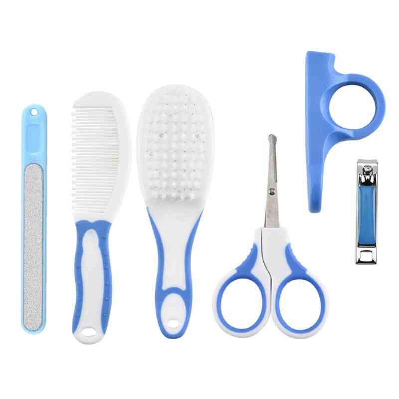 6 Pcs Baby Nail Hair Daily Care Kit, Brush Comb And Manicure Home Set