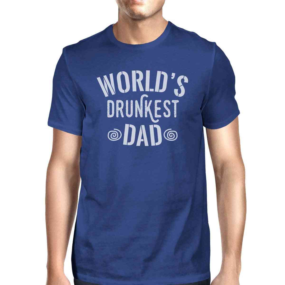 Maailman humalin isä- miesten sininen ainutlaatuinen design-paita