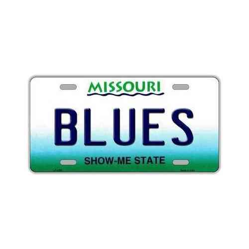 Aluminum Nhl Hockey License Plate Cover - St. Louis Blues