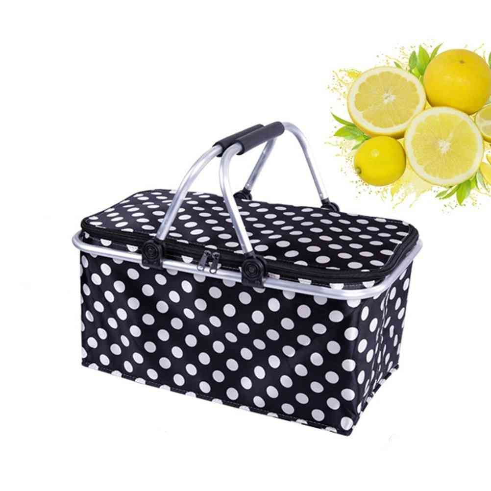 Insulated Heat Cooler Picnic Camping Basket Cool Bag