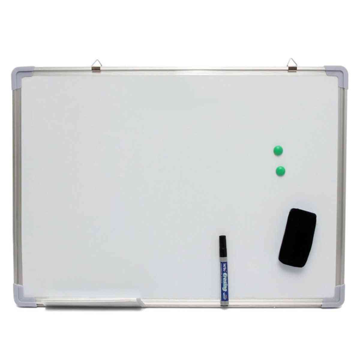 Magnetic  Writing Board Double Side With Pen Erase Magnets Buttons
