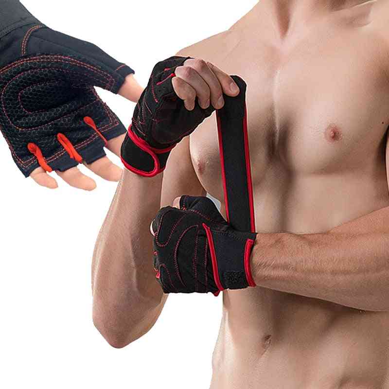 Half Finger Breathable Gym Weightlifting Gloves