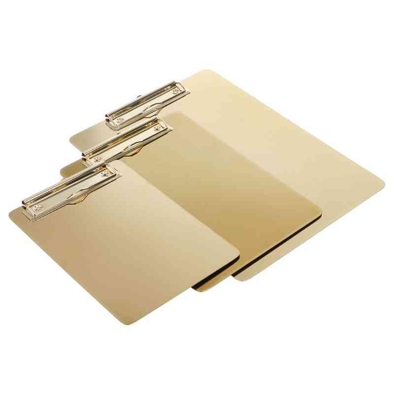 Metal Clipboard Writing Pad File Folders
