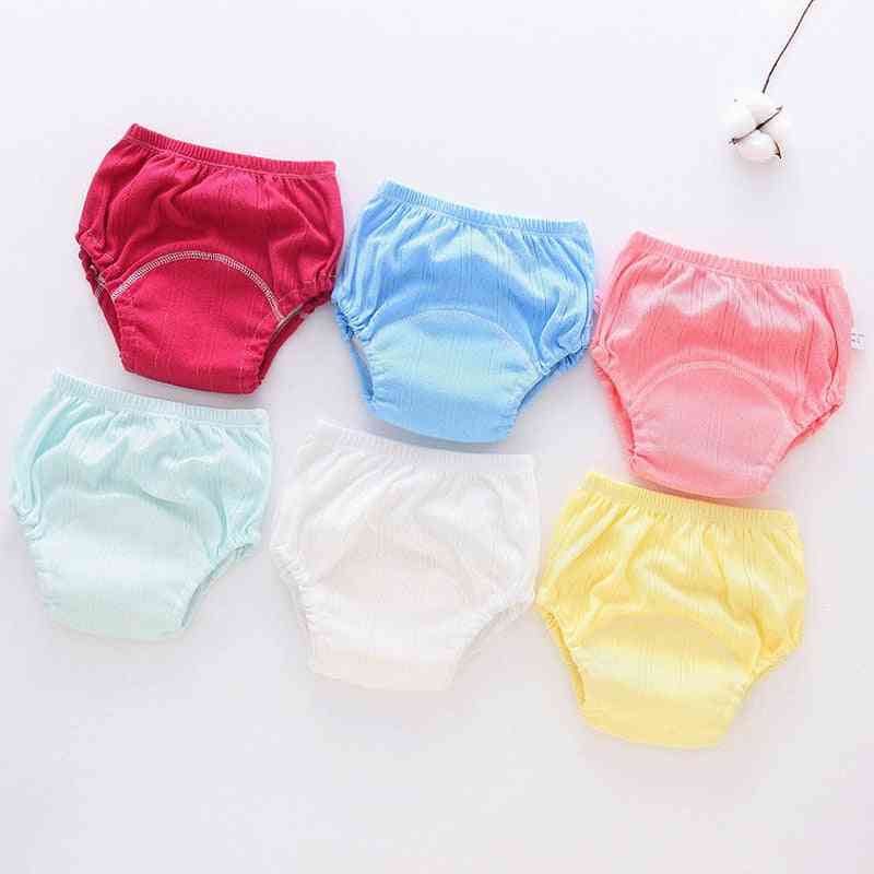 Newborn Training Diapers's Shorts Solid Color Baby Washable Underwear