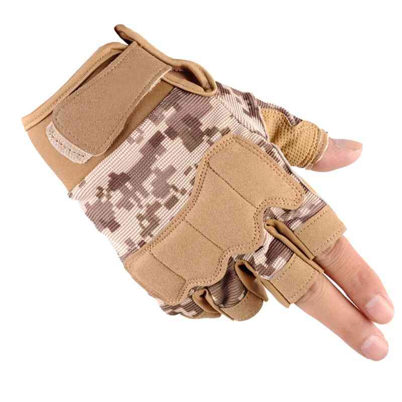 Men's Tactical Sports Fitness Weight Lifting Gym Gloves