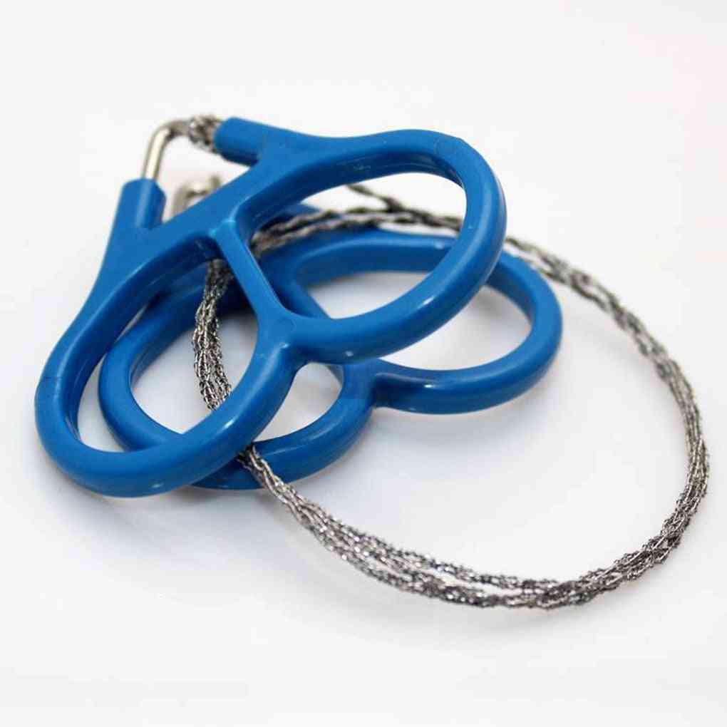 Stainless Steel- Field Survival Wire, Hand Chain Saw Cutter