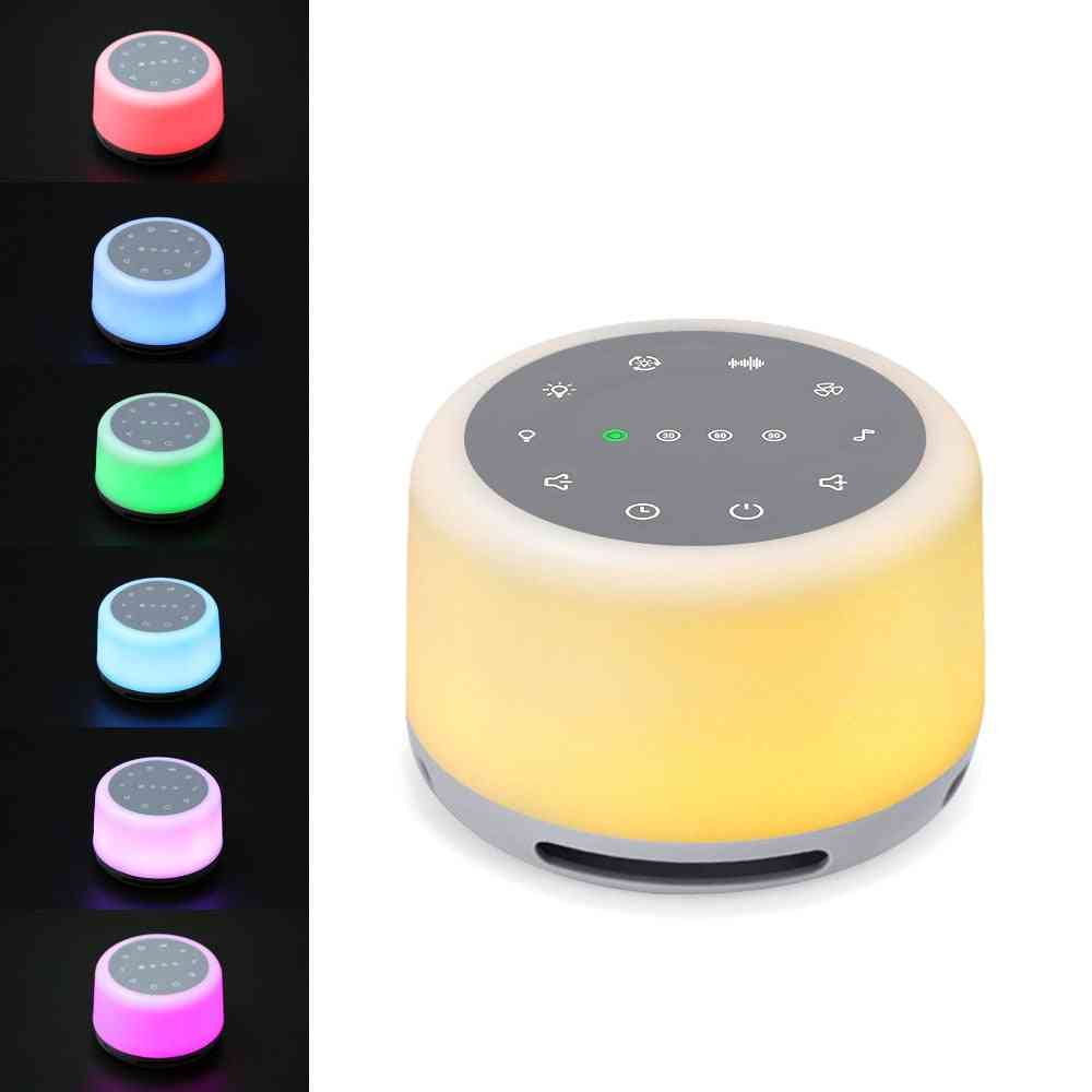 Noise Sound Machine With 7 Colors Mood Light Sleep Therapy For Baby Adults
