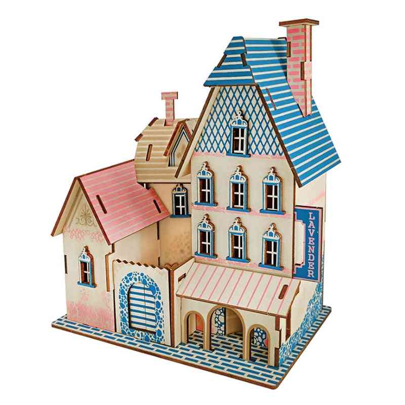 Children Diy Puzzle Toy House 3d Jigsaw Sailing Boat