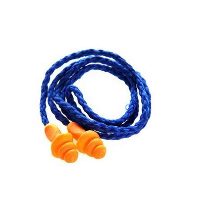 Soft Silicone Corded Ear Plugs Ears Protector