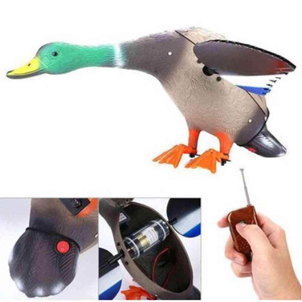 Simulation Of Electric Hunting Bait Male Duck Battery-powered 3d Wings Can Be Moved Hunting Bait Duck Supplies Remote Control