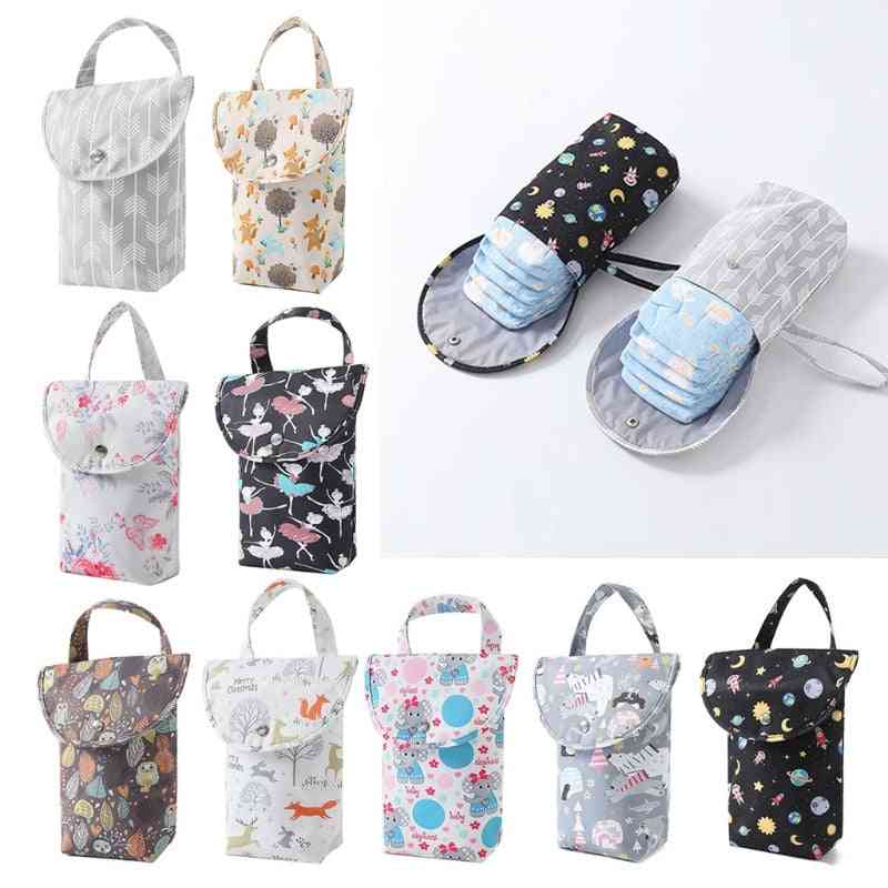 Baby Reusable Fashion Waterproof Diaper Organizer Bags