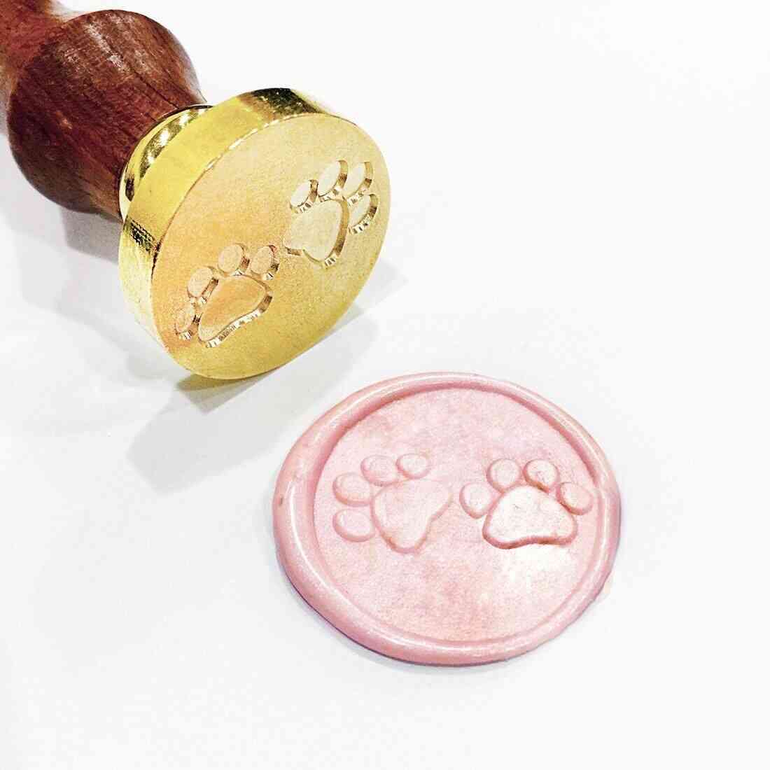 Arts & Crafts Cute Cat Dog Paw Wax Seal Stamp, Great Decoration