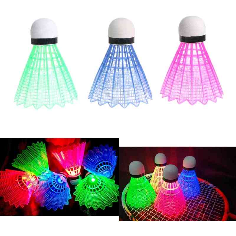 Glowing Light Up Plastic Badminton Shuttlecocks