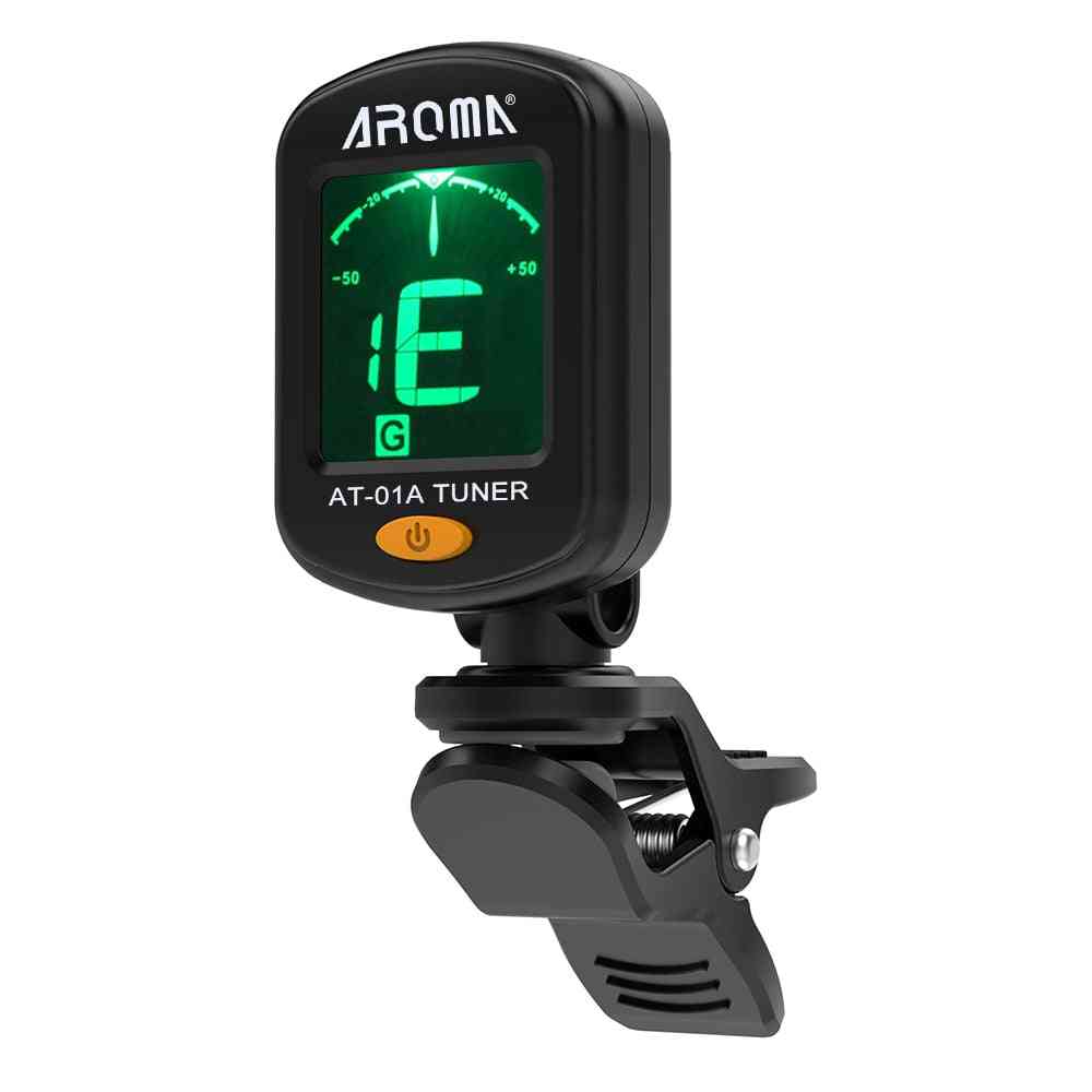 High Sensitivity, At-01a/101, Guitar Tuner, Foldable Rotatable, Clip-on Tuner