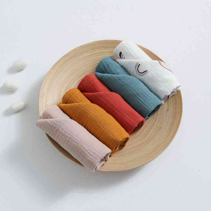 Muslin babytæppe, 100% bomuldsgaze håndklæde tørklæde