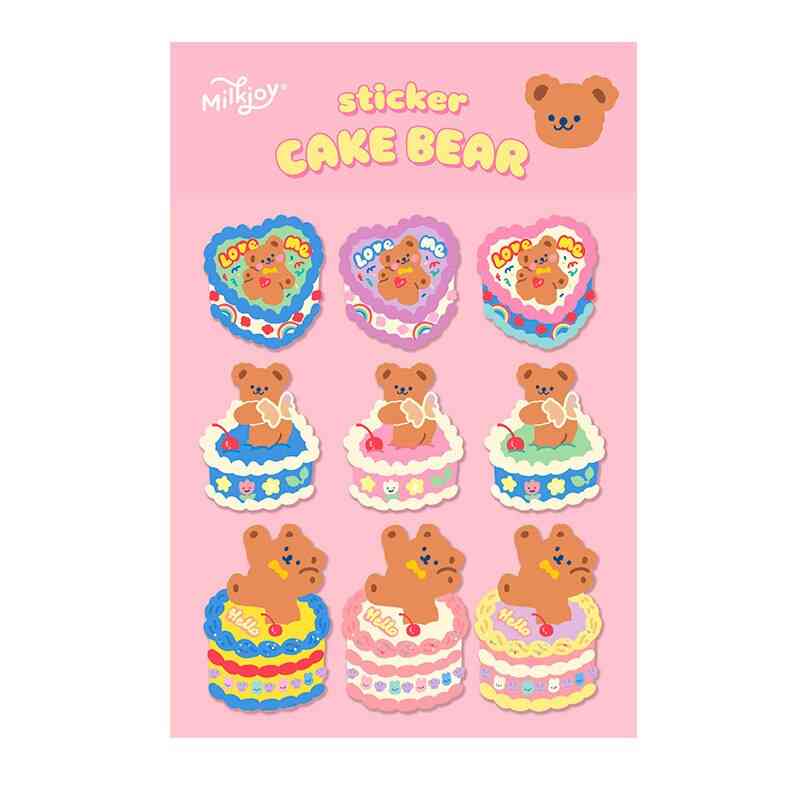 Style Cute Cartoon Sweet Bear Series Decoration Sticker