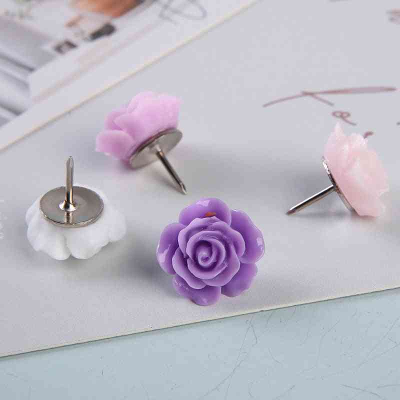 Rose Flower Decorative Thumbtacks Cork Board