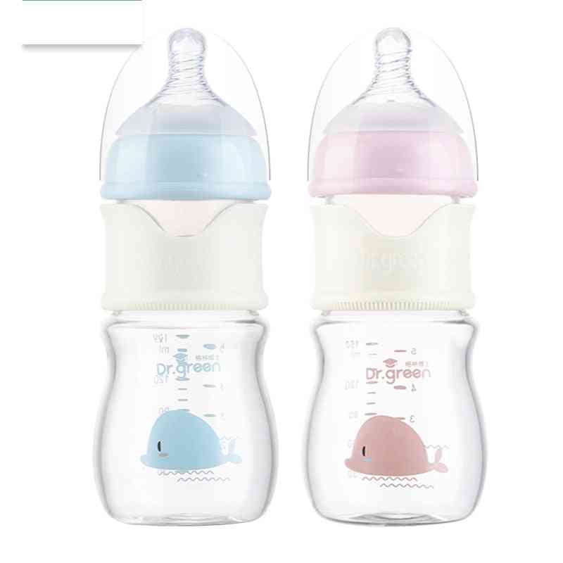 Anti-colic Wide-bore, Milk Training Feeding, Glass Bottle For Baby