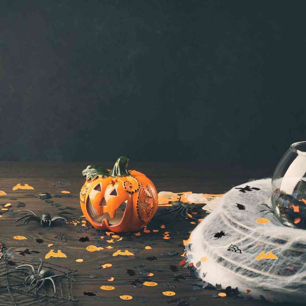 30g halloween dekorationer græskar heksekonfetti
