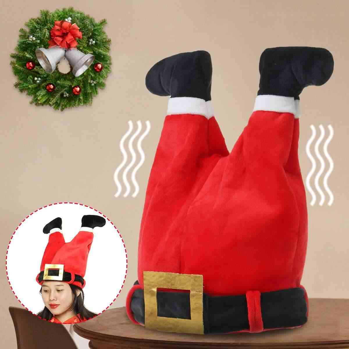 Christmas Santa Claus Hat-electric Moving Pants