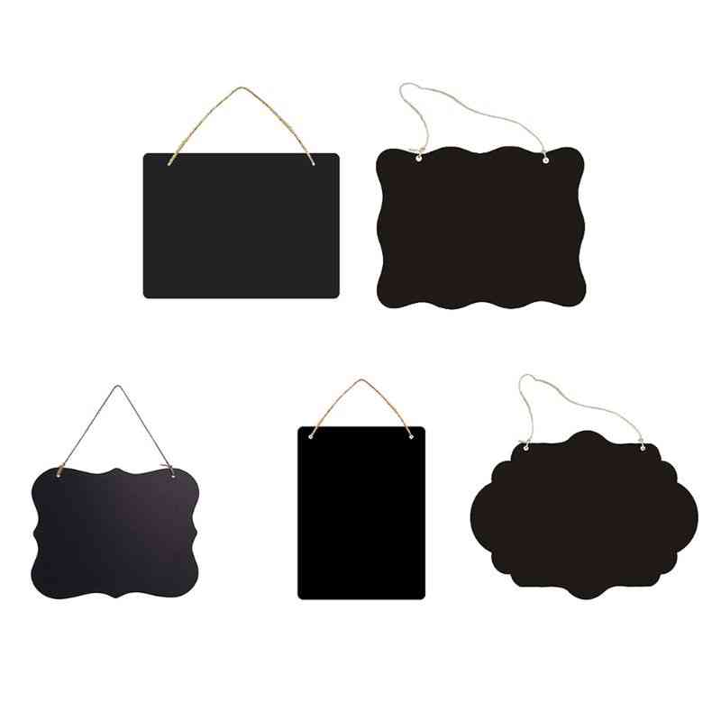 Chalkboard Hanging Signs Double Sided