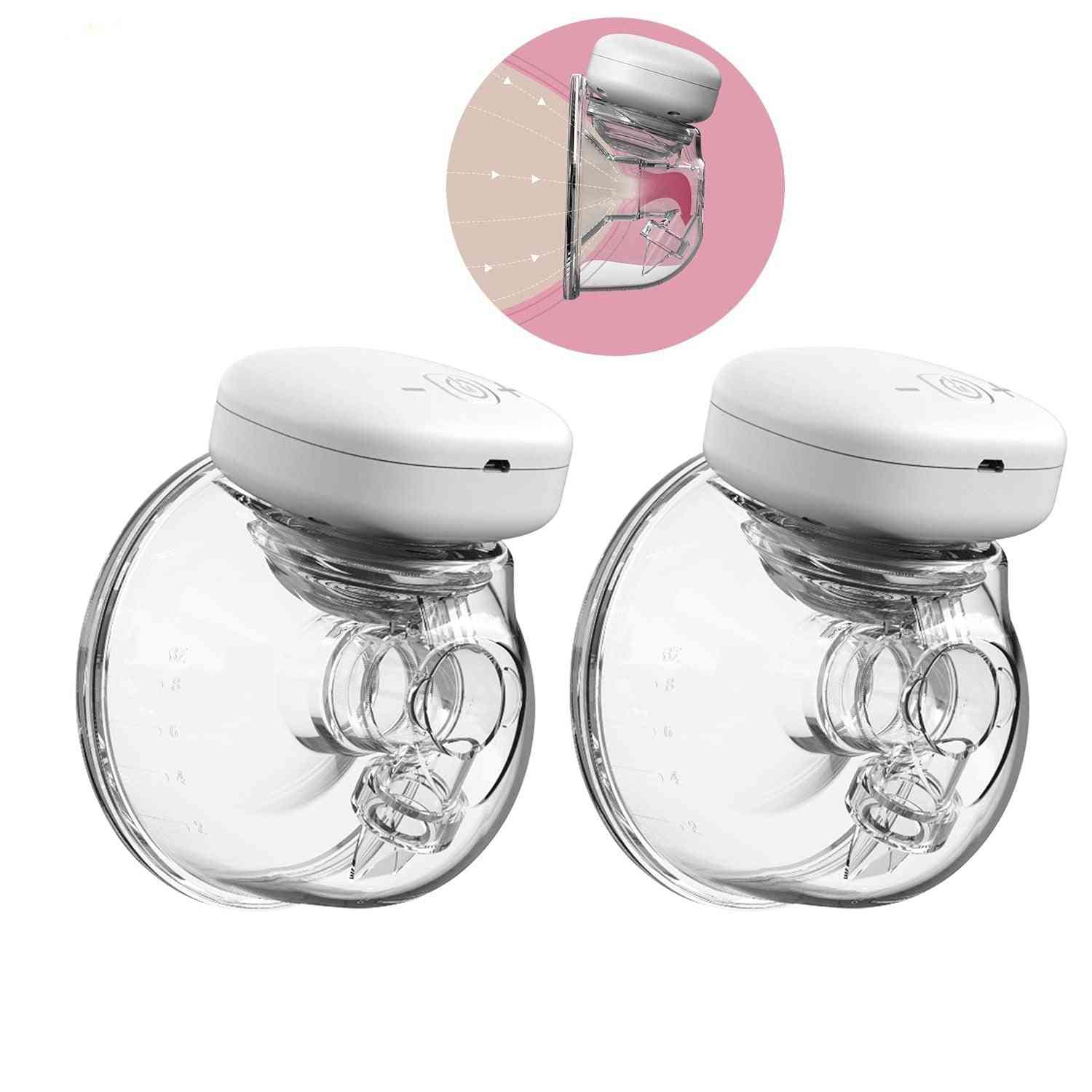 Rechargeable- Silent Wearable, Hands-free Portable, Milk Breast Pump
