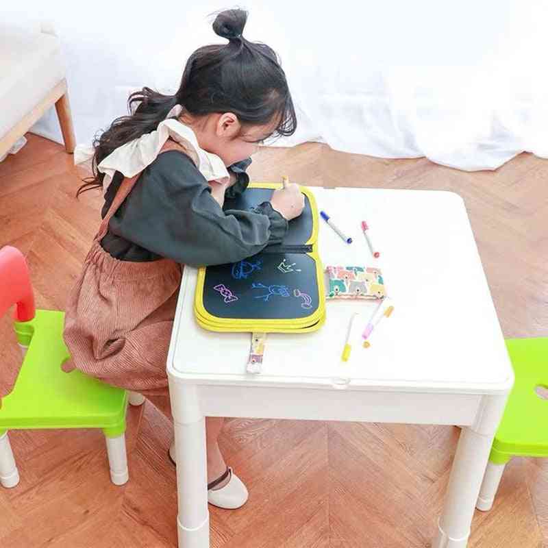 Toys Black Board With Magic Pen Painting Coloring Book