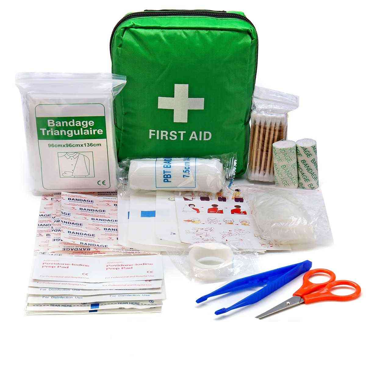 Mini Safe Camping Hiking Car First Aid Bag Kit