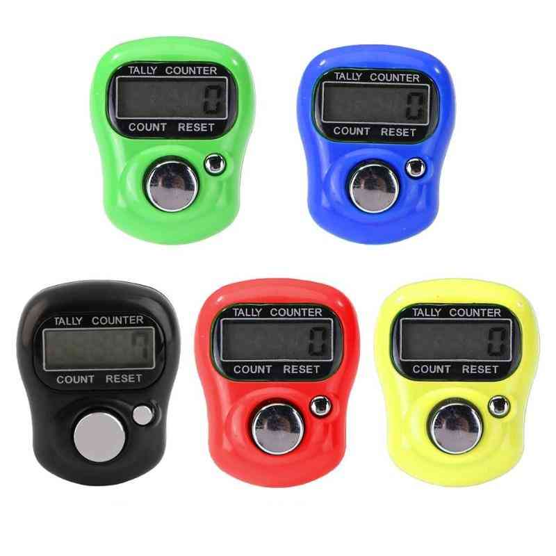 Multi-color Mini Finger Counter Lcd Electronic Digital Button Battery Electronic Tally Counter Counting Range 0-99999