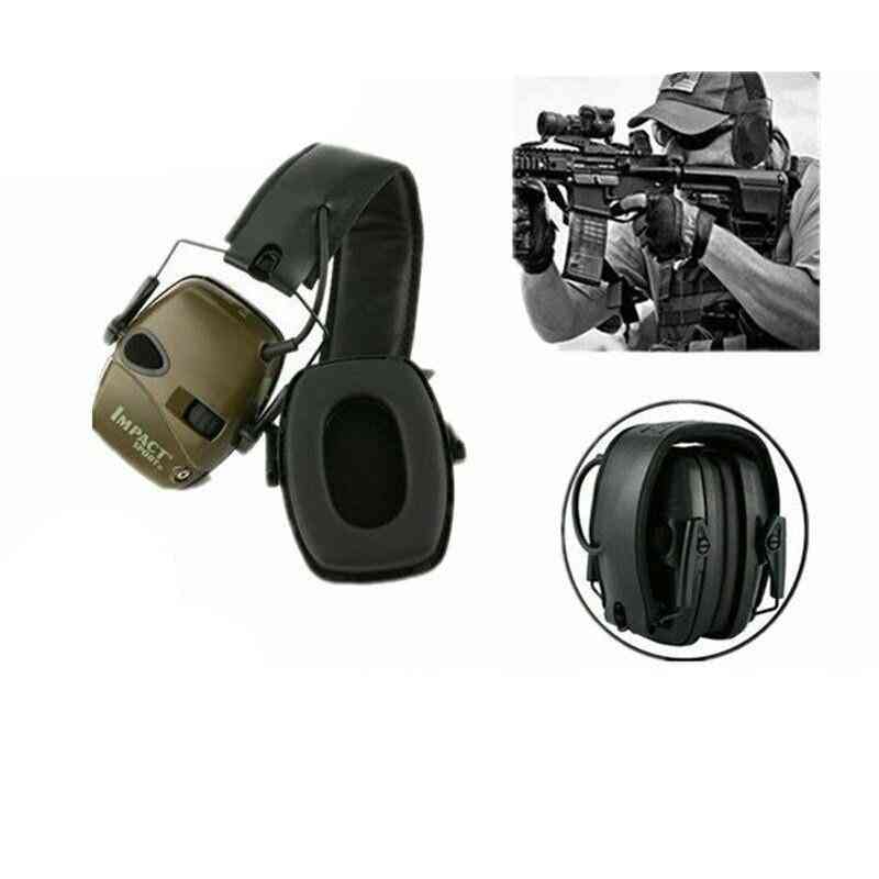 Electronic Shooting Ear Protection Sound Amplification Anti Noise Earmuffs