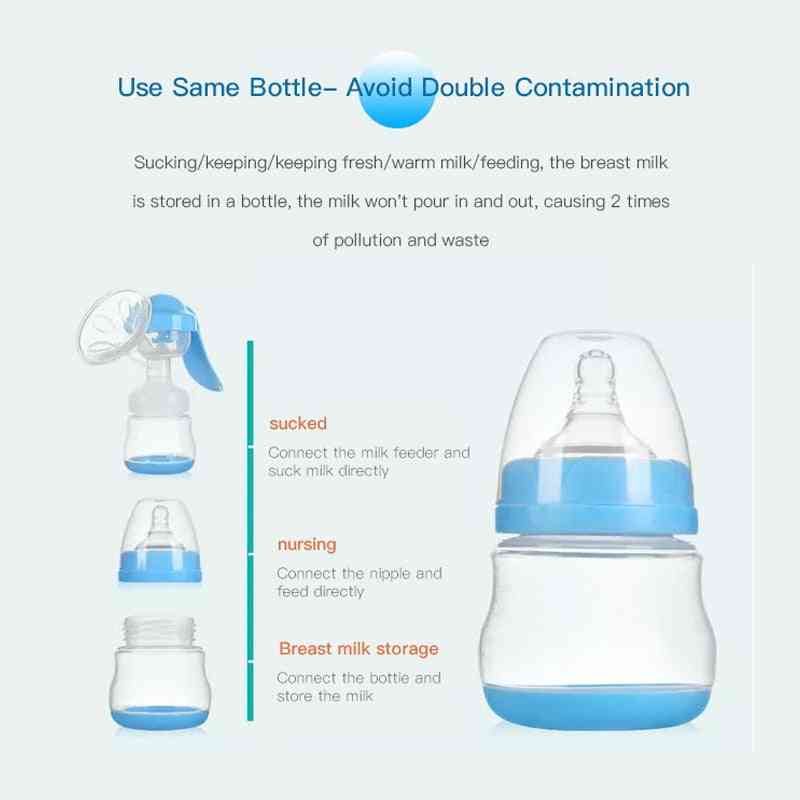 Matningsmjölkflaskor - manuella sugande bröstpumpar för baby