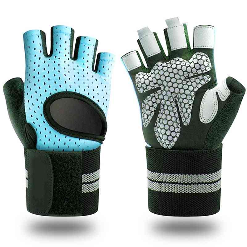 Silicone Palm- Hollow Back Gym, Weightlifting Gloves