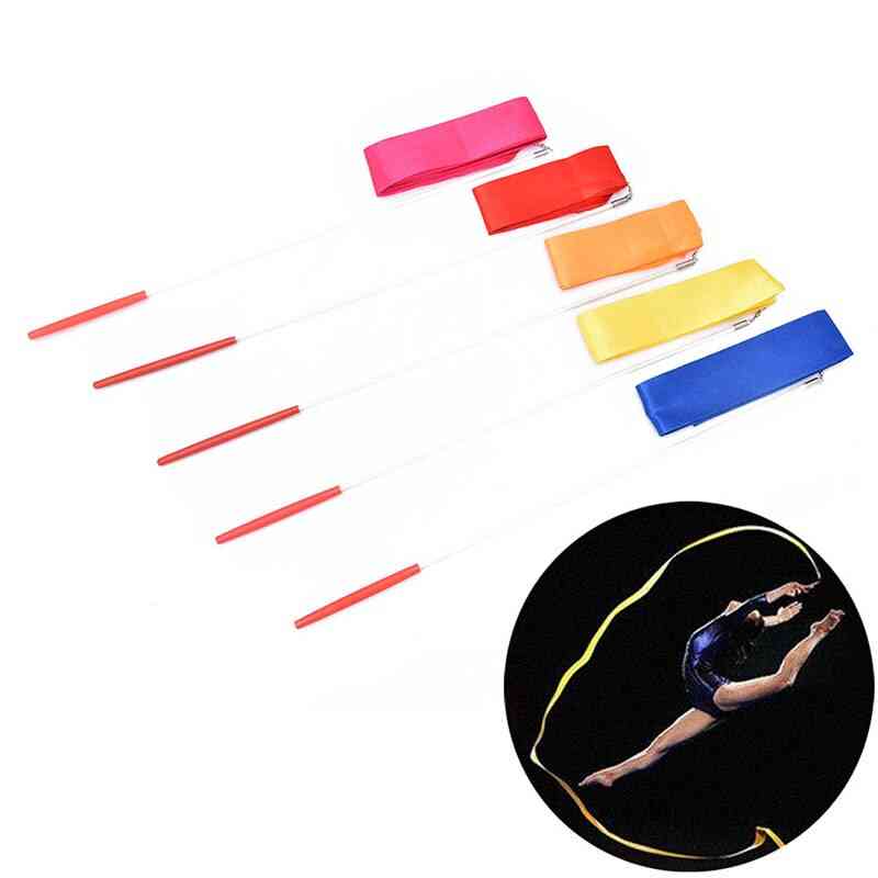 Art Gymnastic- Ballet Streamer, Twirling Rod Stick, Gym Dance Ribbons